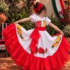 a978bdff-7d35-4384-8ede-e4932e6010d3 Vestido Mexicano Bco/rosas